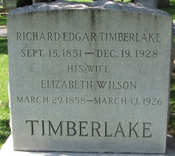 Elizabeth Hannah Lizzie <I>Wilson</I> Timberlake