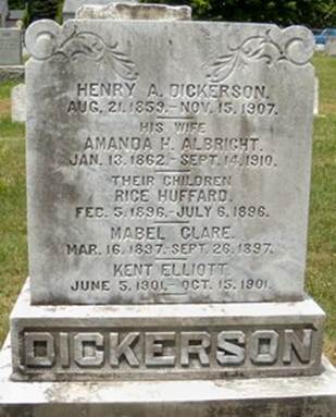 Amanda H <I>Albright</I> Dickerson 