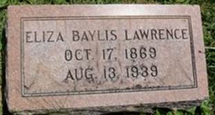 Eliza <I>Baylis</I> Lawrence 