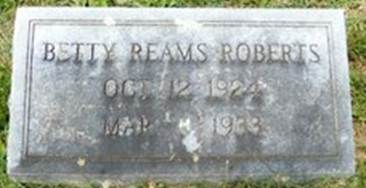 Elizabeth Reams �Betty� Roberts 