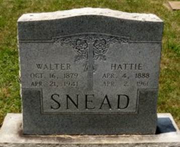 Hattie M. <I>Hite</I> Snead 