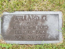  Willard G Boyd
