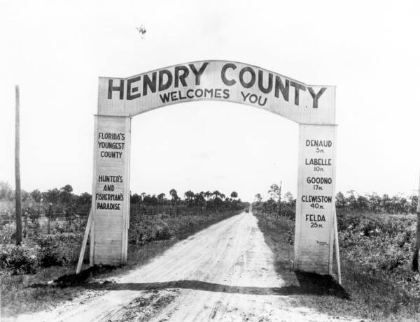 Sign was erected in 1923, but rotted down in about 2 years.