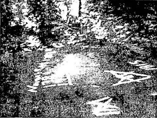 Masonic rock carving – view 1