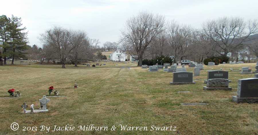 Flint HIll Methodist Church Cemetery from the back