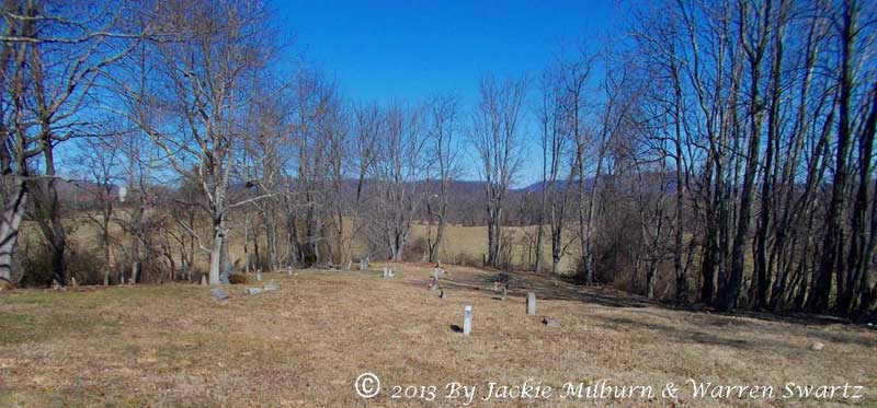 Odd Fellow Cemetery looking from the road