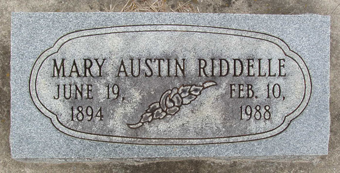 RIVERVIEW CEMETERY (RABBITT - STARKEY)